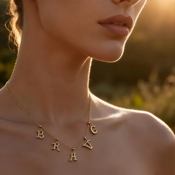 Brave in Light - Signature 'BRAVE' Initial Necklace