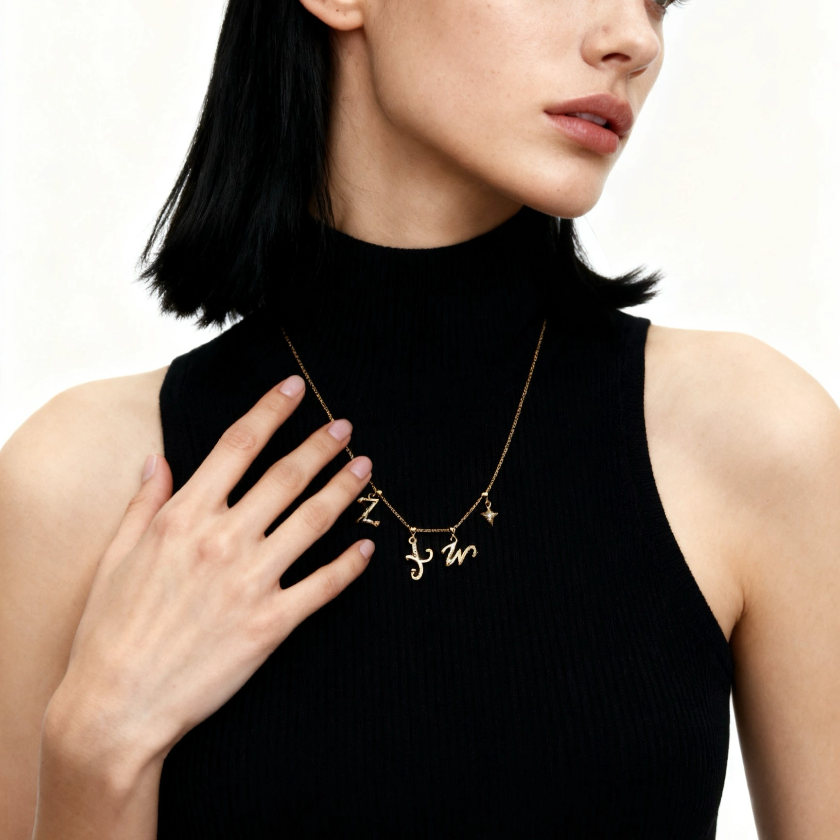 Your Personal Constellation - Monogram & Birthstone Charm Necklace