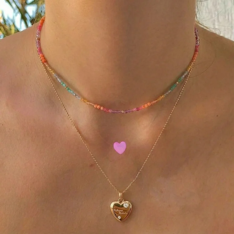 Hakuna Matata Charm - “No Worries” Manifestation Talisman Heart Charm for Bracelet or Necklace photo review