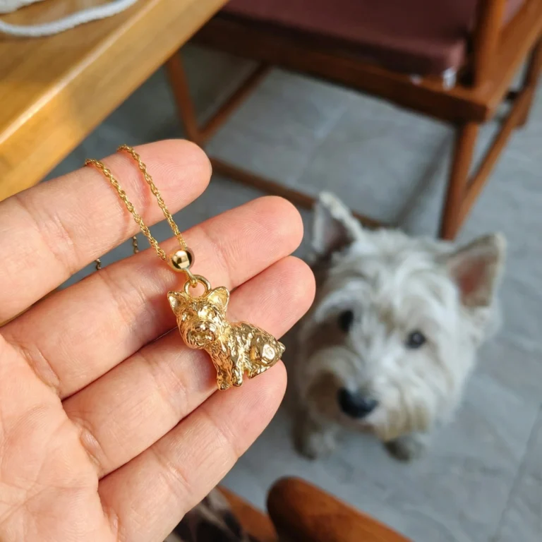 Westie Charm - Playful West Highland White Terrier Dog Charm for Bracelet or Necklace photo review