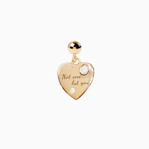 Engravable Heart Charm - Not one but you