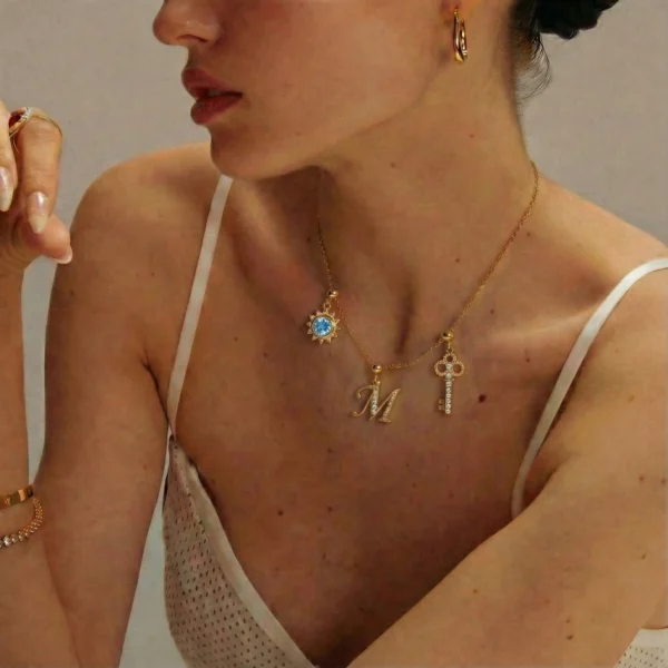 Alternative view of Blue Sunflower Charm