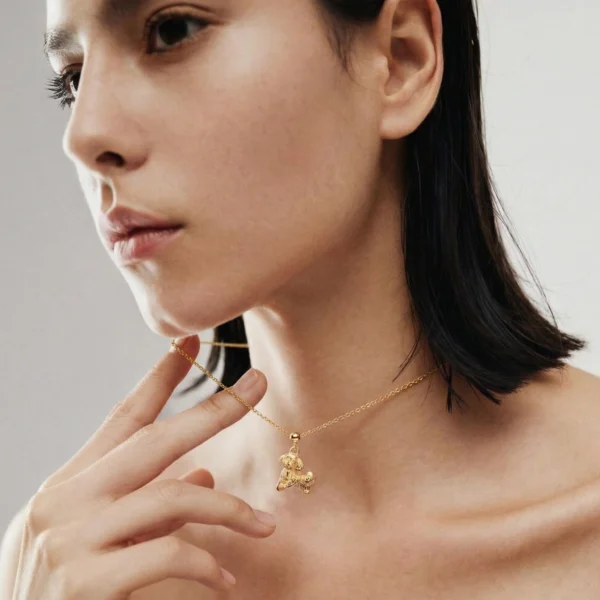 Alternative view of Maltese Charm - Adorable Sterling Silver Maltese Puppy Charm for Bracelet or Necklace