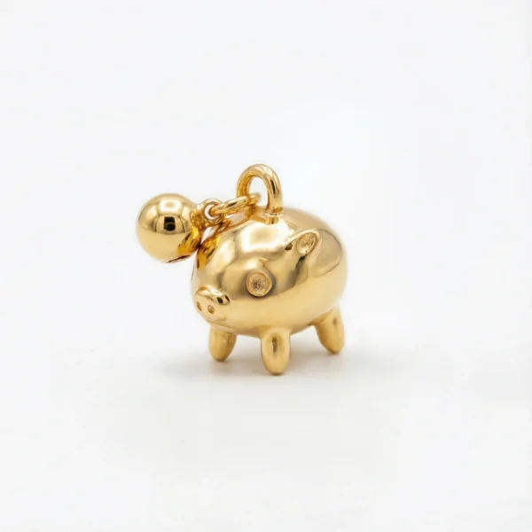 Money Pig Charm - “Piggy Bank” Abundance & Wealth Symbol Charm
