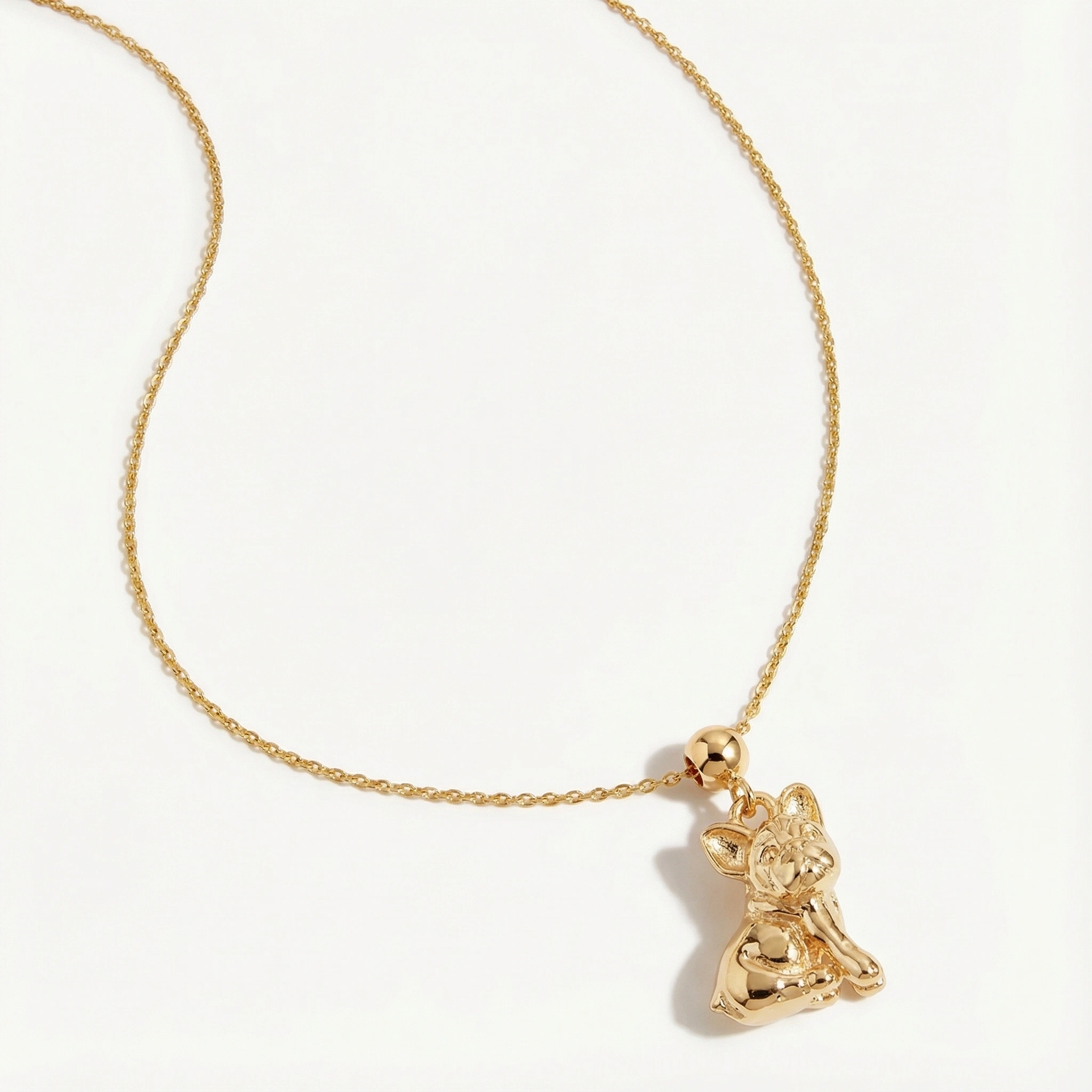 Gold Plated French Bulldog Charm - Sterling Silver Jewelry - Image 9