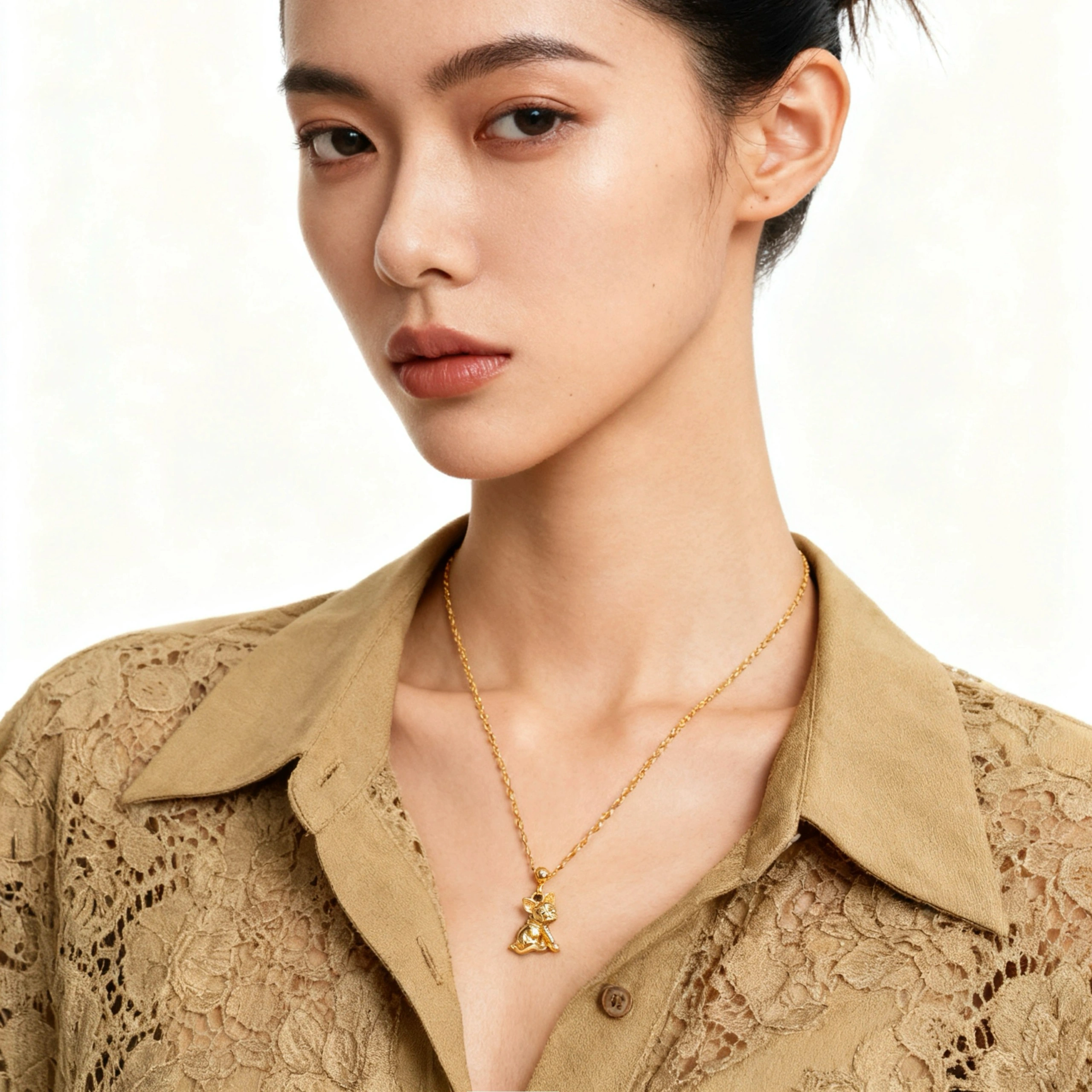 Gold Plated French Bulldog Charm - Sterling Silver Jewelry - Image 7