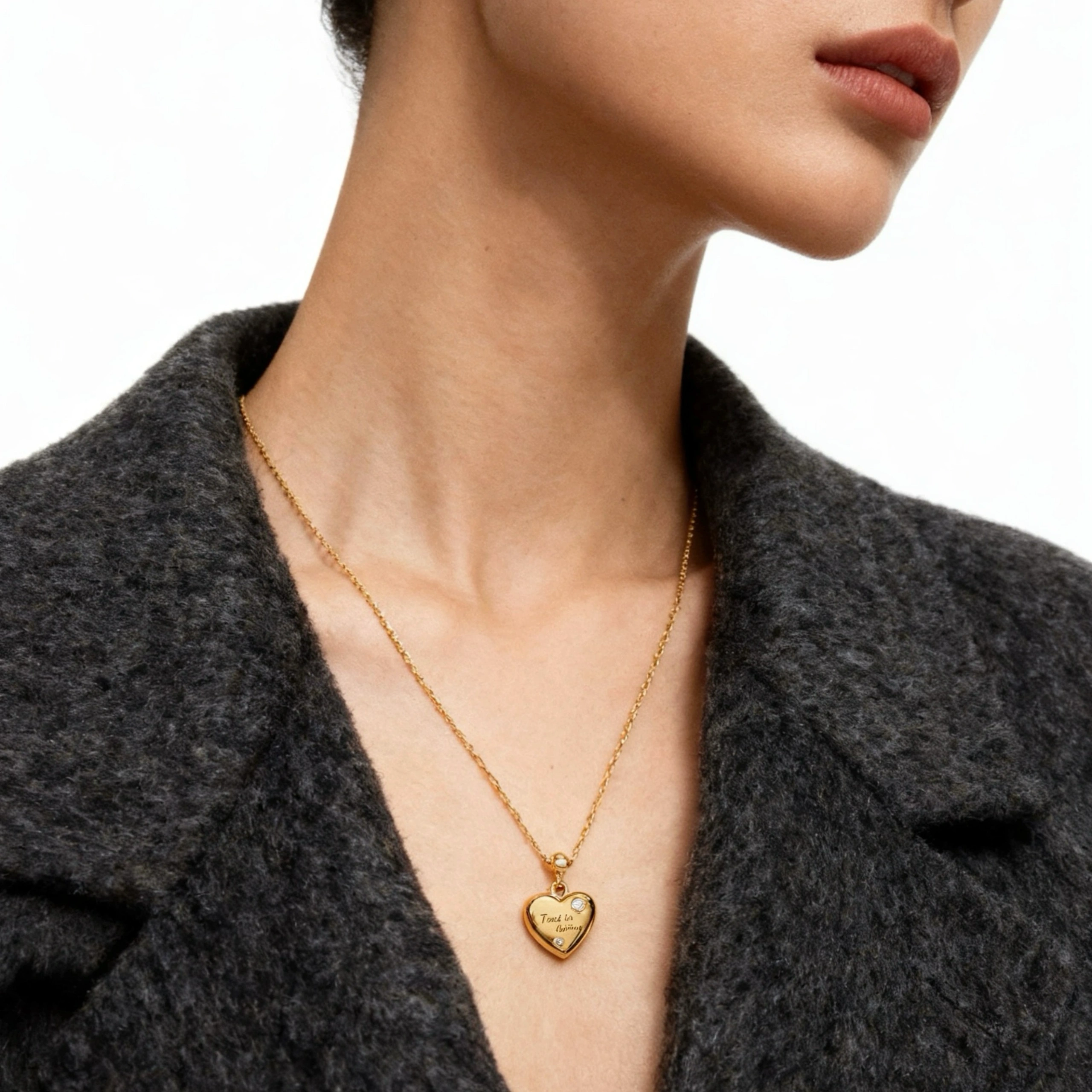 Trust in Timing Charm - Inspirational "Divine Timing" Heart Charm for Bracelet or Necklace - Image 8