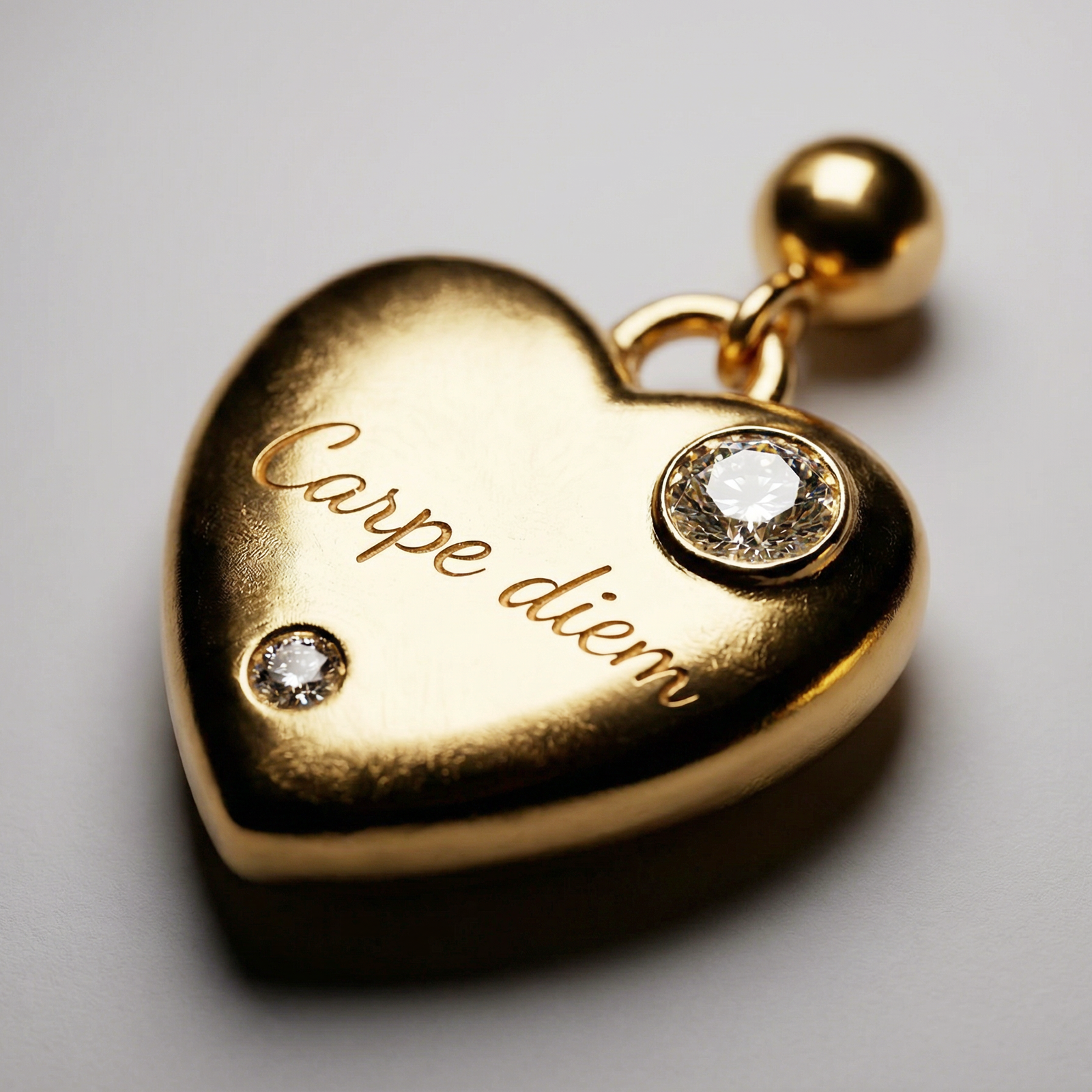 Carpe Diem Charm - Sterling Silver "Seize the Day" Heart Charm for Bracelet or Necklace - Image 5