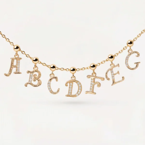 Initial Charms - Sterling Silver Alphabet Letter Charms for Personalized Jewelry