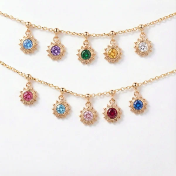 Lucky Gemstone Charms -  Natural Stone Charms for Bracelet & Necklace