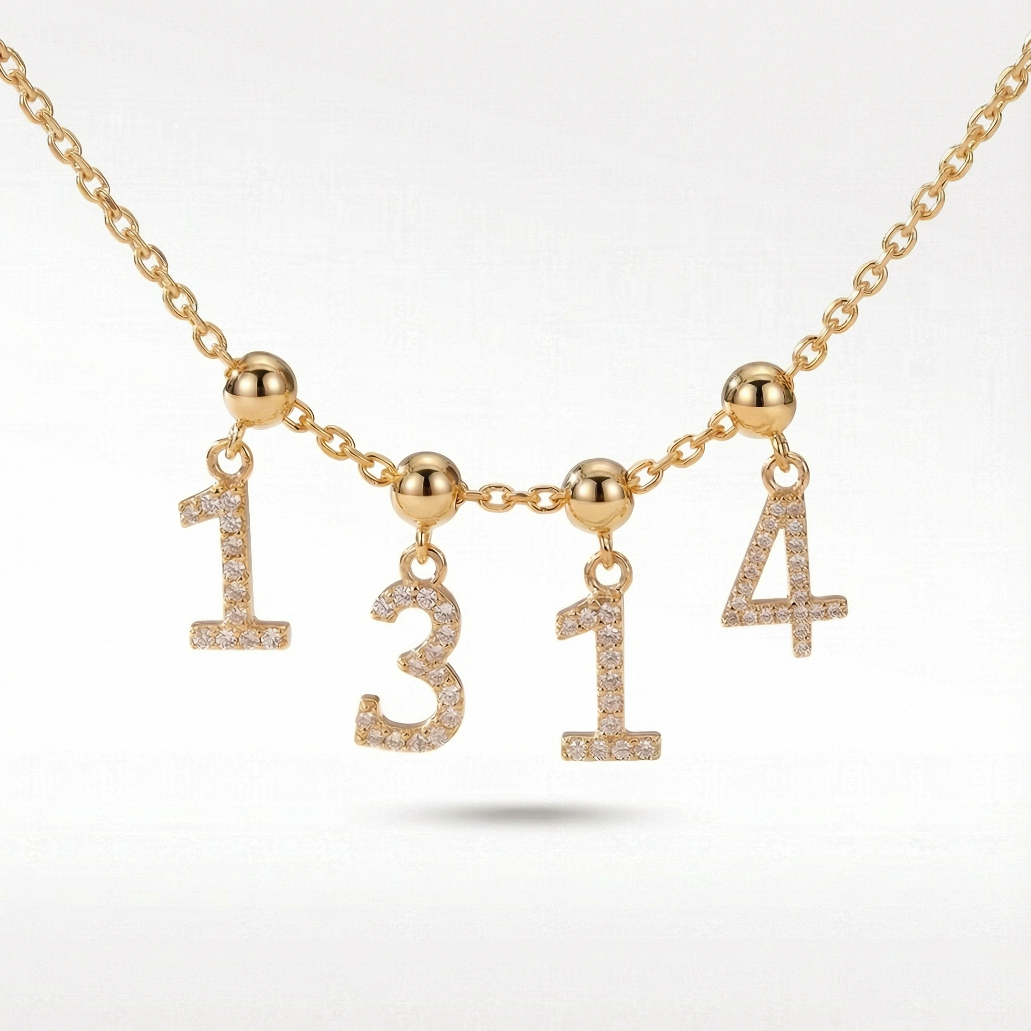 Number Charms - Sterling Silver Personalized Number Charms for Bracelet or Necklace