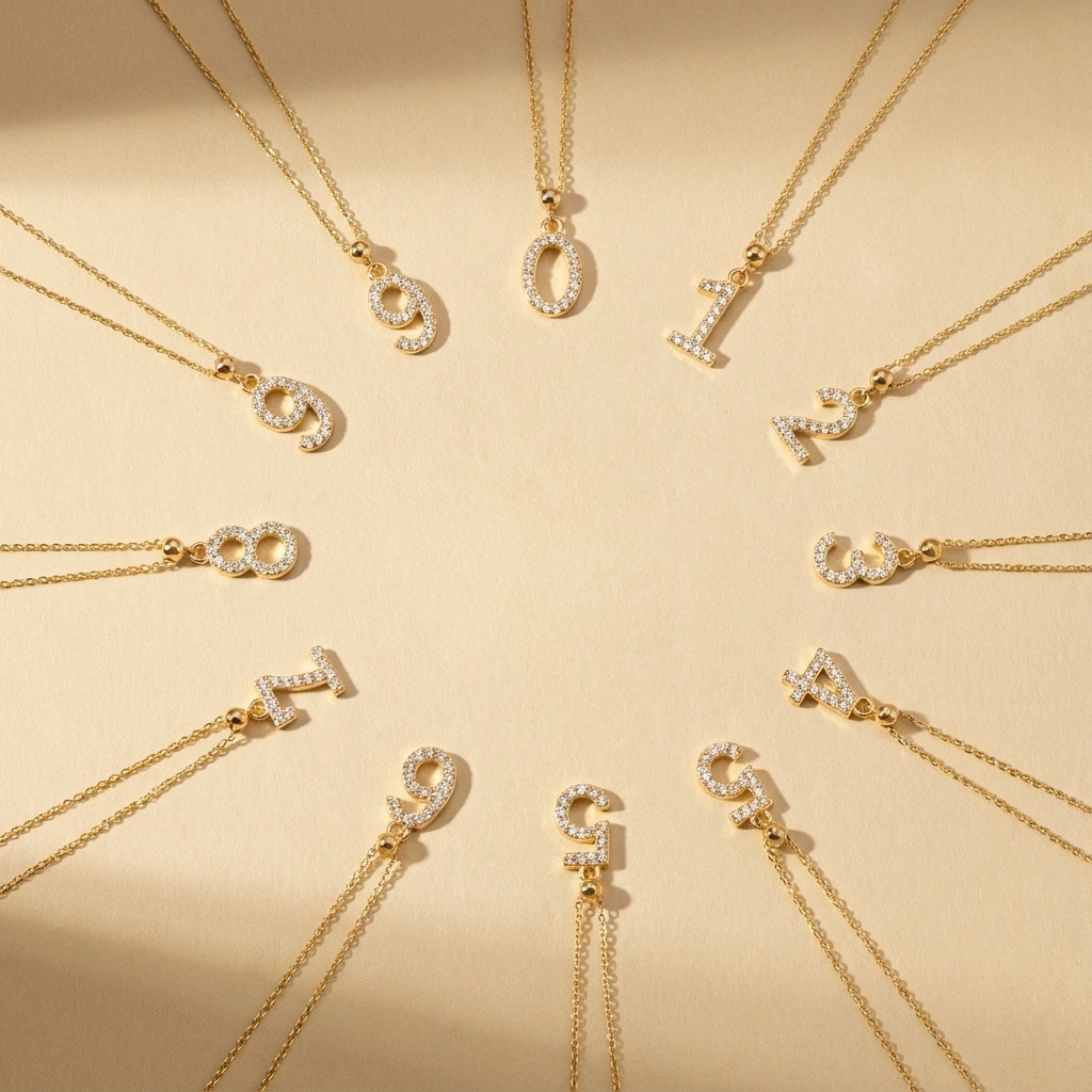 Number Charms - Sterling Silver Personalized Number Charms for Bracelet or Necklace - Image 9