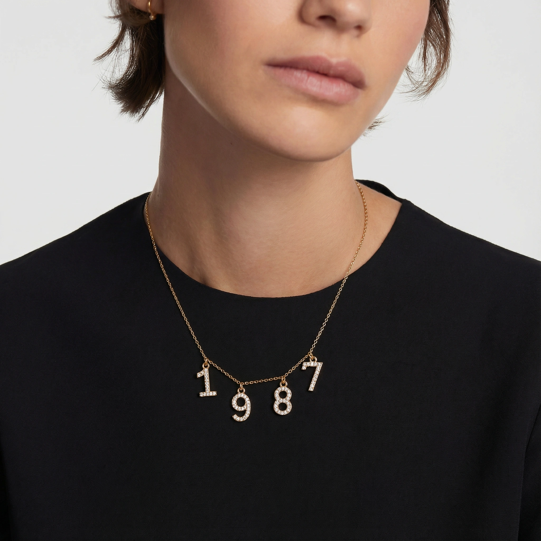 Number Charms - Sterling Silver Personalized Number Charms for Bracelet or Necklace - Image 4